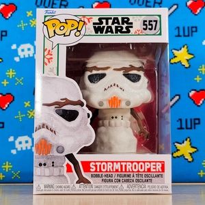 Funko PoP Star Wars Stormtrooper #557 Christmas Collectible Vinyl + Protector